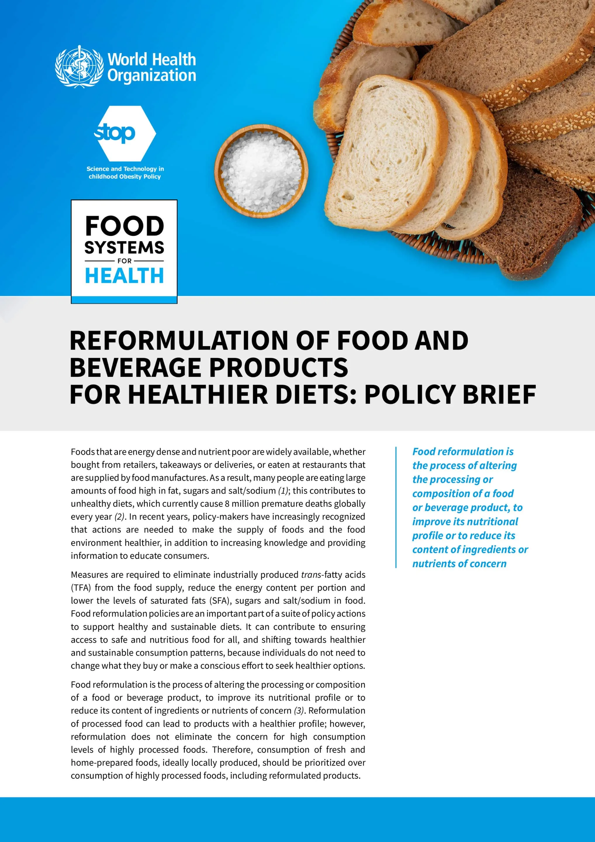 reformulation who stop