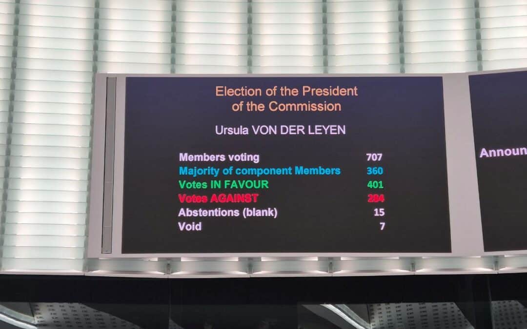 Ursula von der Leyen approved for a second term, with priorities a kaleidoscope of political colours