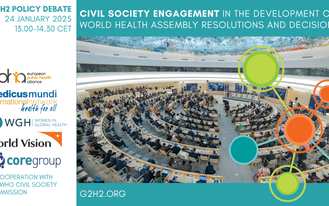 Launch of CSO Commission report “Civil society engagement in the development of WHA resolutions and decisions”