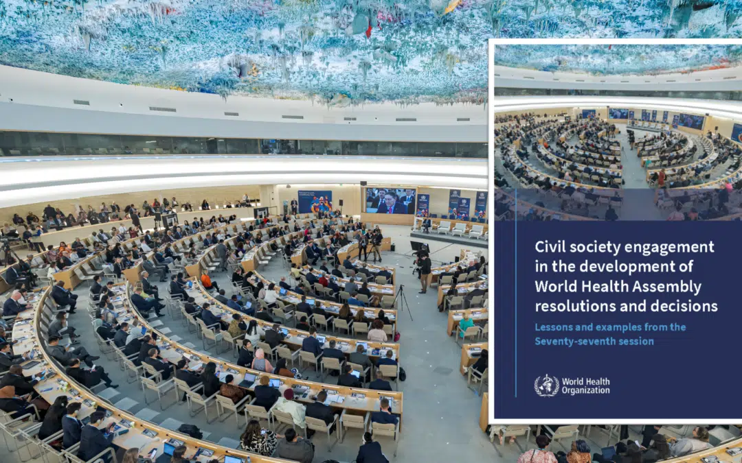 EPHA co-authors WHO CSO Commission report on “Civil society engagement in the development of World Health Assembly resolutions and decisions